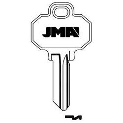 Jma Usa BAL-2 NP 9 | Car Key Blank, Bw2, Brass, Nickel Plated, For Baldwin