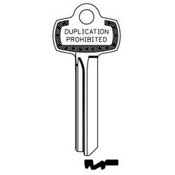 Jma Usa BES-9DS NS 6 | Door Key Blank, Best, 1A1K1, Nickel Silver