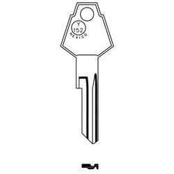 Jma Usa CHR-8E NP 1 | Door Key Blank, Y152, Brass, Nickel Plated, For Chrysler