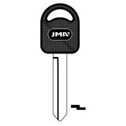 Jma Usa FO-8D.P1 NP 10 | Car Key Blank, H66P, Plastic Head, Brass, Nickel Plated, For Ford