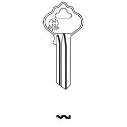 Jma Usa ILC-2DE BR 1 | Door Key Blank, In33, Brass, For Ilco