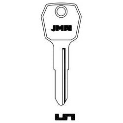 Jma Usa KOM-1 NP 8 | Car Key Blank, 1519, Brass, Nickel Plated, For Komatsu