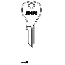 Jma Usa NTC-14 NP 4 | Door Key Blank, 1646R, Brass, Nickel Plated, For National Cabinet