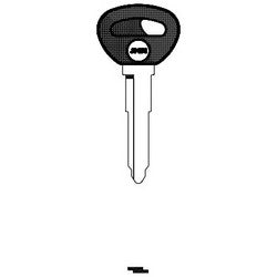 Jma Usa TP03MAZ-11D.P NP 21 | Car Key Blank, Transponder, Maz24Rt5, Brass, Nickel Plated, For Mazda