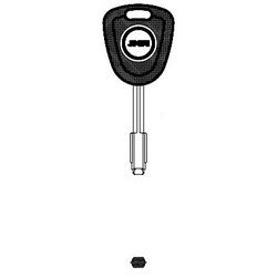 Jma Usa TP08JAU-2.P NS 24 | Car Key Blank, Transponder, Nickel Silver, For Jaguar