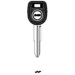 Jma Usa TP19MIT-12.P2 NP 21 | Car Key Blank, Transponder, Mit8Pt, Brass, Nickel Plated, For Mitsubishi