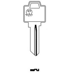 Jma Usa WEI-3 NP 6 | Door Key Blank, Wr5, Brass, Nickel Plated, For Weiser