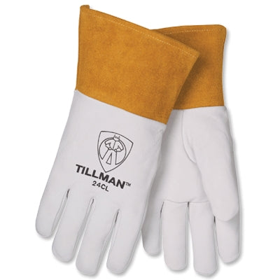 John Tillman 24CS | Top Grain Kidskin Tig Gloves 4" Gauntlet Cuff, Small