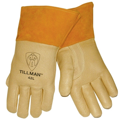 John Tillman 42L | Top Grain Pigskin Mig Gloves 4" Gauntlet Cuff, Large