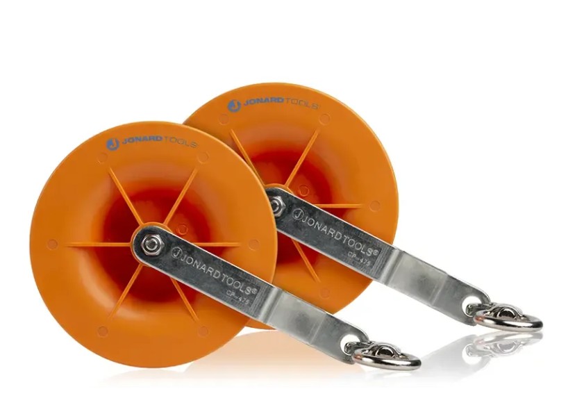 Jonard CP-475 | Pulley for Low Voltage Electrical, Network, & COAX Cables (2 pack)