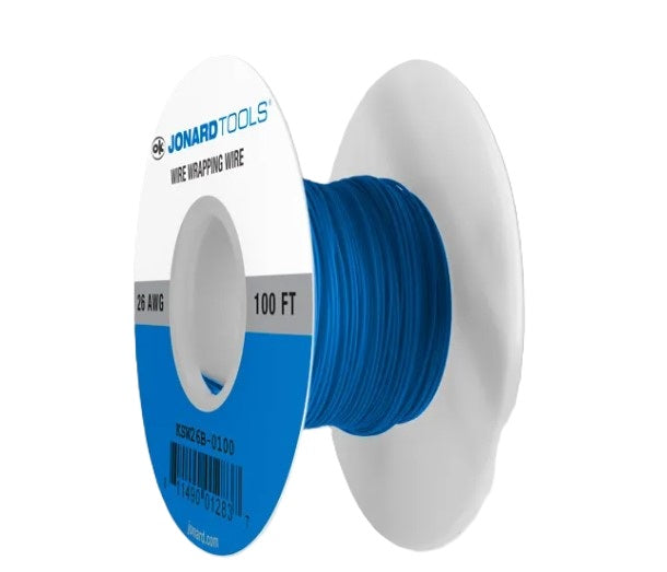 Jonard KSW26B-0100 | 26 AWG Kynar® Wire CSW, Low Strip Force, Blue, 100 ft