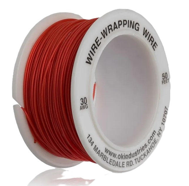 Jonard R-30R-0050 | 30 AWG Kynar® Wire, Red, 50 ft
