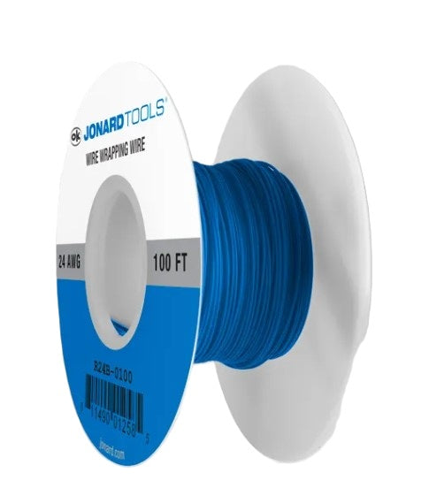 Jonard R24B-0100 | 24 AWG Kynar® Wire, Blue, 100 ft