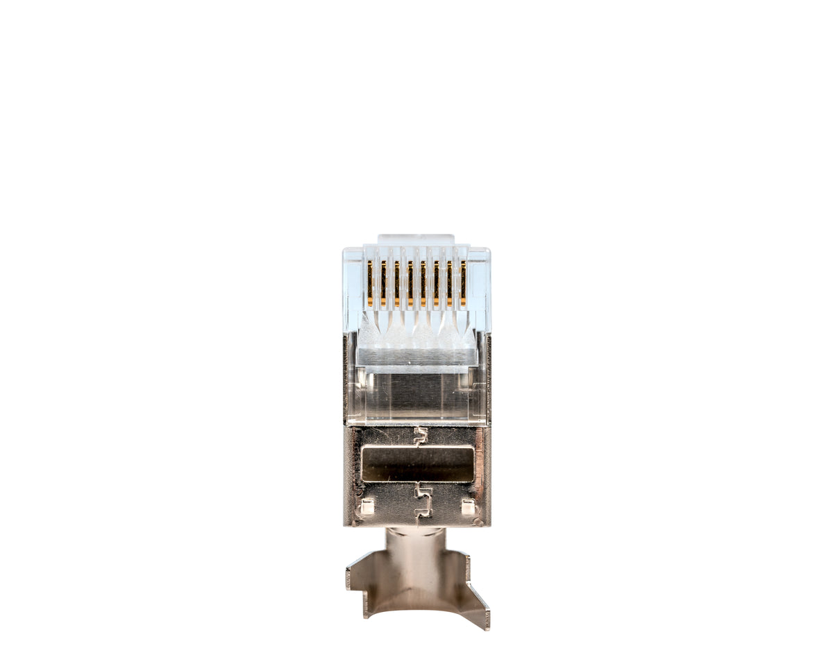 Jonard RJ456A-SC | Shielded RJ45 Connector with Crimp Tail for CAT6A Cable, Pack of 100