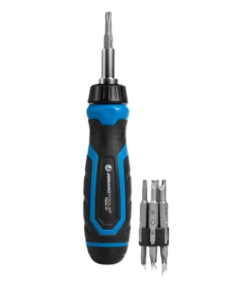 Jonard RSDS-151 | 15-in-1 Ratcheting Screwdriver with Security Bits