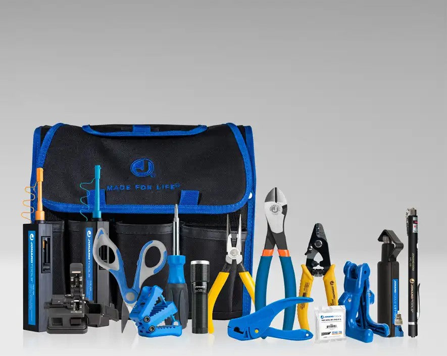 Jonard TK-151 | Fiber Prep Kit with Connector Cleaner, Fiber Cleaver, & Visual Fault Locator+