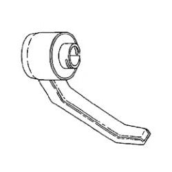 Kaba 201771-26D-01 | Mechanical Lock Handle Assembly, Outside Lever, Left Hand, Satin Chrome, Non-Key Override, for L1000 Series Mechanical Lock
