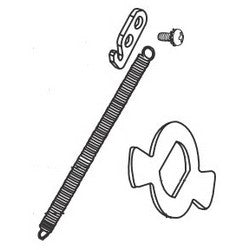 Kaba 201773-000-01 | Mechanical Lock Stop Plate Assembly, Outside Lever Return Spring, Right Hand, for L1000 Series Mechanical Lock