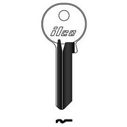 Kaba Ilco 01054A NP A16 | Cylinder Lock Key Blank, 6-Pin, Brass, Nickel Plated, 16 Price Group, For Sargent