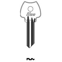 Kaba Ilco 1004N NP A04 | Cylinder Lock Key Blank, 5-Pin, Brass, Nickel Plated, 4 Price Group, For Lockwood