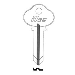 Kaba Ilco 1009 NP A04 | Cylinder Lock Key Blank, 5-Pin, Brass, Nickel Plated, 4 Price Group, For Sargent