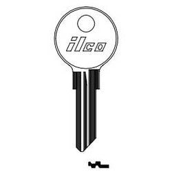 Kaba Ilco 103AM NP A03 | Cylinder Lock Key Blank, 6-Disc, Sectional, Brass, Nickel Plated, 3 Price Group, For Chicago