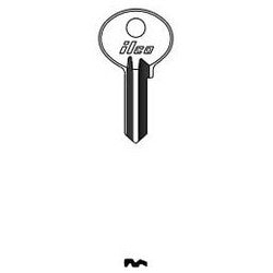 Kaba Ilco 1041B NP A16 | Cylinder Lock Key Blank, Brass, Nickel Plated, 16 Price Group, For American Lock