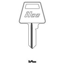 Kaba Ilco 1045 NP A02 | Cylinder Lock Key Blank, 5-Pin, Brass, Nickel Plated, 2 Price Group, For American Lock