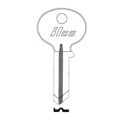 Kaba Ilco 1071M NP A15 | Cylinder Lock Key Blank, 5-Pin, Brass, Nickel Plated, 15 Price Group, For Wilson-Bohannon