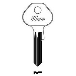 Kaba Ilco 1092-7000 NP A03 | Cylinder Lock Key Blank, Brass, Nickel Plated, 3 Price Group, For Master