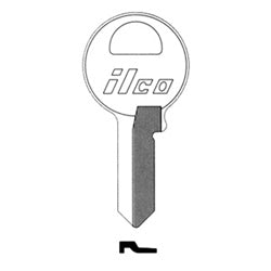 Kaba Ilco 1092R NP A04 | Cylinder Lock Key Blank, Brass, Nickel Plated, 4 Price Group, For Master