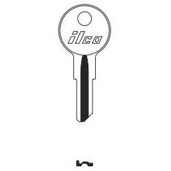Kaba Ilco 1098GM NP A08 | Vehicle Key Blank, Brass, Nickel Plated, 8 Price Group, For Briggs and Stratton/Strattec