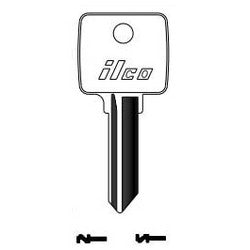Kaba Ilco 1130 NP A14 | Cylinder Lock Key Blank, Brass, Nickel Plated, 14 Price Group, For Arco