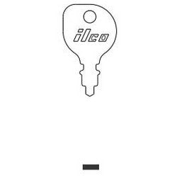 Kaba Ilco 1148 NS A26 | Vehicle Key Blank, Steel, Nickel Plated, 1 Price Group, For Indak, Yard Tractor