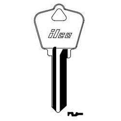 Kaba Ilco 1179A NP A05 | Cylinder Lock Key Blank, 6-Pin, Brass, Nickel Plated, 5 Price Group, For Almet