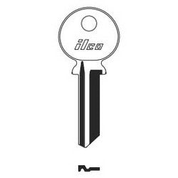 Kaba Ilco 1181C NP A13 | Cylinder Lock Key Blank, Brass, Nickel Plated, 13 Price Group, For Cutler