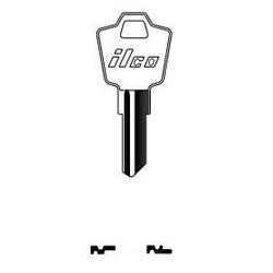 Kaba Ilco 1502M NP A05 | Cylinder Lock Key Blank, MASTER Legend, Brass, Nickel Plated, 5 Price Group, For ESP