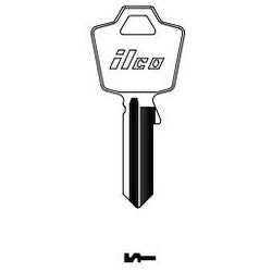 Kaba Ilco 1503 NP A03 | Cylinder Lock Key Blank, Brass, Nickel Plated, 3 Price Group, For ESP