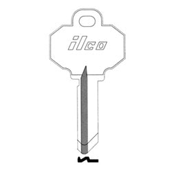 Kaba Ilco 1511 NS A52 | Cylinder Lock Key Blank, 6-Pin, Natural Nickel Silver, 11 Price Group, For Baldwin