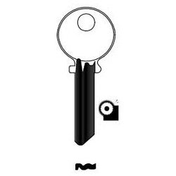 Kaba Ilco 1515 NS A31 | Cylinder Lock Key Blank, Look-Alike, 5-Pin, Natural Nickel Silver, 6 Price Group, For Medeco