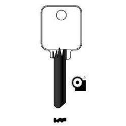 Kaba Ilco 1518 NS A31 | Key Blank, Look-Alike, Natural Nickel Silver, 6 Price Group, For Medeco