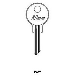 Kaba Ilco 1525 NP A13 | Cylinder Lock Key Blank, Brass, Nickel Plated, 13 Price Group, For Hudson