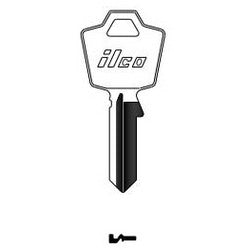Kaba Ilco 1556 NP A05 | Cylinder Lock Key Blank, Brass, Nickel Plated, 5 Price Group, For ESP