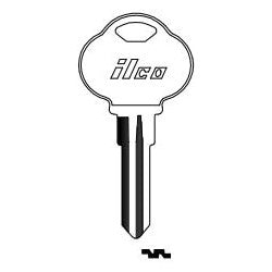 Kaba Ilco 1573C NP A04 | Vehicle Key Blank, Brass, Nickel Plated, 4 Price Group, For The Club