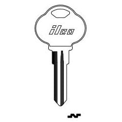 Kaba Ilco 1573F NP A04 | Vehicle Key Blank, Brass, Nickel Plated, 4 Price Group, For The Club