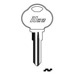 Kaba Ilco 1589I NP A04 | Vehicle Key Blank, Brass, Nickel Plated, 4 Price Group, For The Club