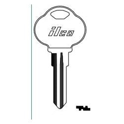 Kaba Ilco 1591M NP A05 | Vehicle Key Blank, Brass, Nickel Plated, 5 Price Group, For The Club