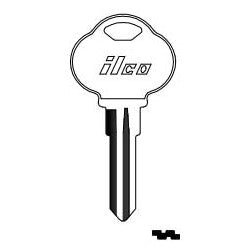 Kaba Ilco 1591P NP A04 | Vehicle Key Blank, Brass, Nickel Plated, 4 Price Group, For The Club
