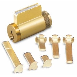 Kaba Ilco 15996CC-26D-OB | Cylinder Lock, Key-In-Knob, 6-Pin, Corbin 77 Keyway, 0-Bitted, Satin Chrome Plated, For Combination Knob/Deadbolt