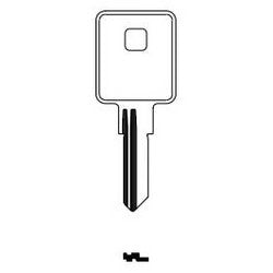Kaba Ilco 1603 NP A04 | Cylinder Lock Key Blank, Brass, Nickel Plated, 4 Price Group, For Trimark